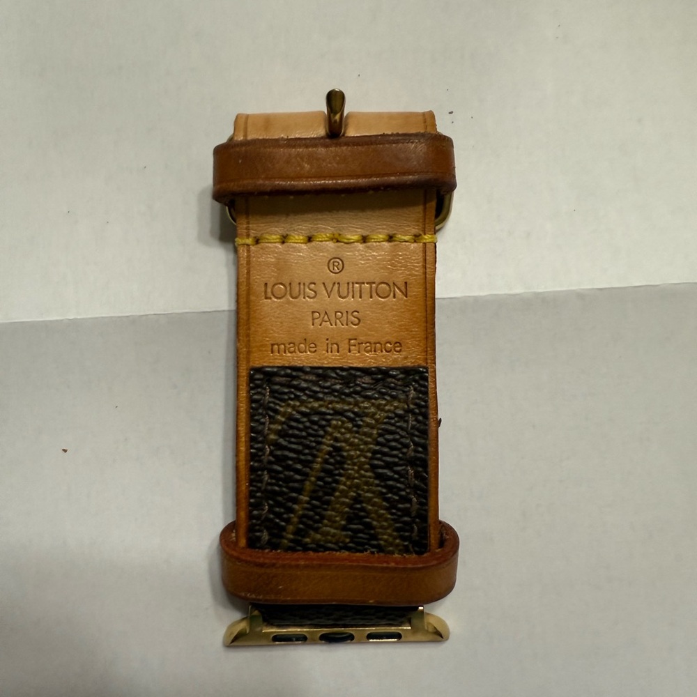 Louis Vuitton Brown and Gold Watch Strap - Picture 2 of 5